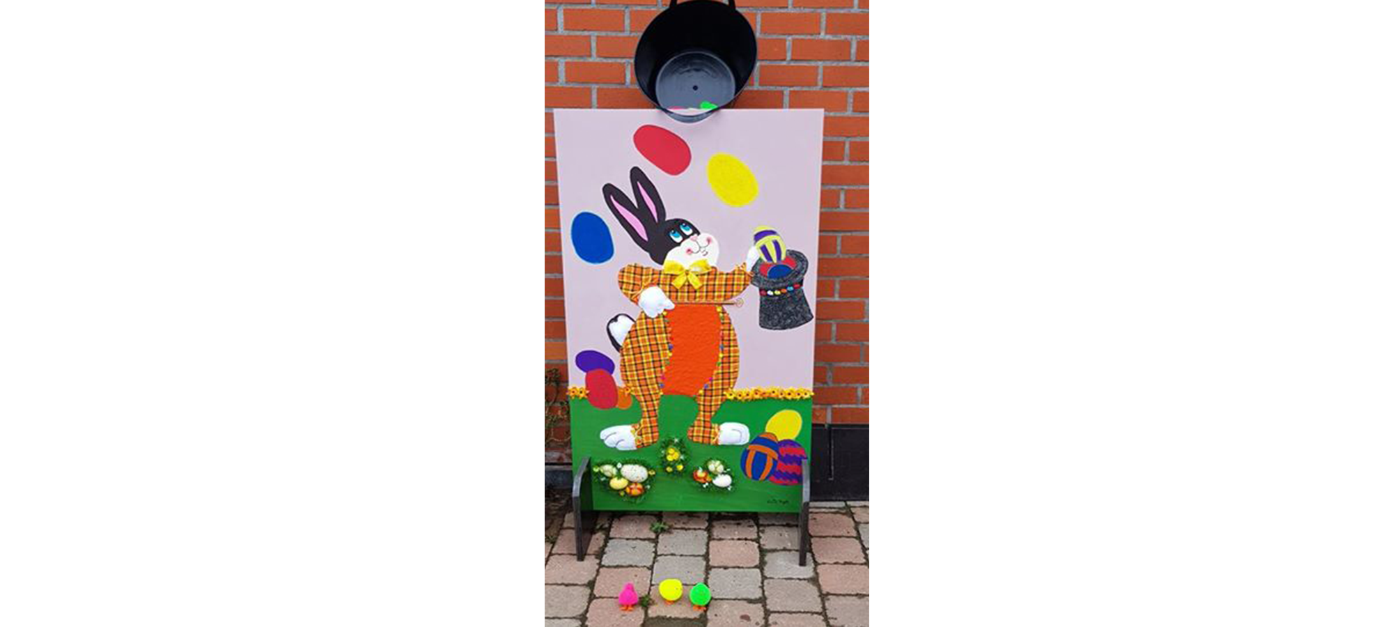 Werpspel kuikentjes werpen €20